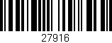 Código de barras (EAN, GTIN, SKU, ISBN): '27916'