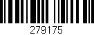 Código de barras (EAN, GTIN, SKU, ISBN): '279175'