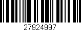 Código de barras (EAN, GTIN, SKU, ISBN): '27924997'