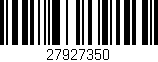 Código de barras (EAN, GTIN, SKU, ISBN): '27927350'