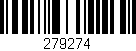 Código de barras (EAN, GTIN, SKU, ISBN): '279274'