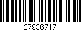 Código de barras (EAN, GTIN, SKU, ISBN): '27936717'