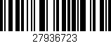 Código de barras (EAN, GTIN, SKU, ISBN): '27936723'