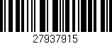 Código de barras (EAN, GTIN, SKU, ISBN): '27937915'