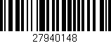 Código de barras (EAN, GTIN, SKU, ISBN): '27940148'