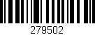 Código de barras (EAN, GTIN, SKU, ISBN): '279502'