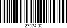 Código de barras (EAN, GTIN, SKU, ISBN): '27974.03'