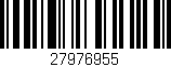Código de barras (EAN, GTIN, SKU, ISBN): '27976955'