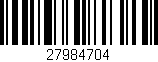 Código de barras (EAN, GTIN, SKU, ISBN): '27984704'