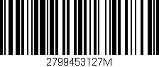 Código de barras (EAN, GTIN, SKU, ISBN): '2799453127M'