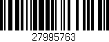Código de barras (EAN, GTIN, SKU, ISBN): '27995763'