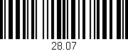 Código de barras (EAN, GTIN, SKU, ISBN): '28.07'