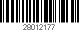 Código de barras (EAN, GTIN, SKU, ISBN): '28012177'
