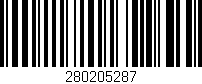 Código de barras (EAN, GTIN, SKU, ISBN): '280205287'