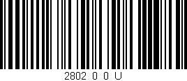 Código de barras (EAN, GTIN, SKU, ISBN): '2802_0_0_U'