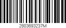 Código de barras (EAN, GTIN, SKU, ISBN): '2803693237M'