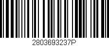Código de barras (EAN, GTIN, SKU, ISBN): '2803693237P'