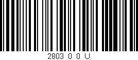 Código de barras (EAN, GTIN, SKU, ISBN): '2803_0_0_U'