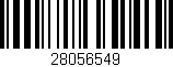 Código de barras (EAN, GTIN, SKU, ISBN): '28056549'