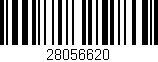 Código de barras (EAN, GTIN, SKU, ISBN): '28056620'
