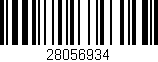Código de barras (EAN, GTIN, SKU, ISBN): '28056934'