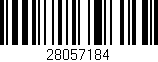 Código de barras (EAN, GTIN, SKU, ISBN): '28057184'