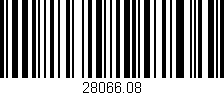 Código de barras (EAN, GTIN, SKU, ISBN): '28066.08'