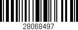 Código de barras (EAN, GTIN, SKU, ISBN): '28068497'