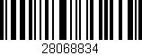 Código de barras (EAN, GTIN, SKU, ISBN): '28068834'