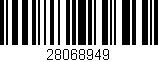 Código de barras (EAN, GTIN, SKU, ISBN): '28068949'