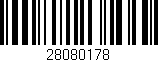 Código de barras (EAN, GTIN, SKU, ISBN): '28080178'