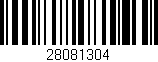 Código de barras (EAN, GTIN, SKU, ISBN): '28081304'