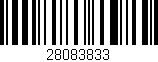 Código de barras (EAN, GTIN, SKU, ISBN): '28083833'