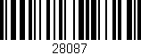 Código de barras (EAN, GTIN, SKU, ISBN): '28087'