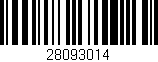 Código de barras (EAN, GTIN, SKU, ISBN): '28093014'