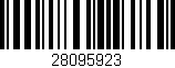 Código de barras (EAN, GTIN, SKU, ISBN): '28095923'