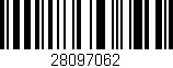 Código de barras (EAN, GTIN, SKU, ISBN): '28097062'