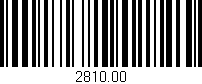 Código de barras (EAN, GTIN, SKU, ISBN): '2810.00'