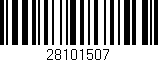 Código de barras (EAN, GTIN, SKU, ISBN): '28101507'