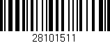 Código de barras (EAN, GTIN, SKU, ISBN): '28101511'