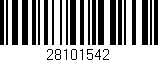 Código de barras (EAN, GTIN, SKU, ISBN): '28101542'