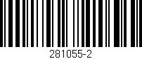 Código de barras (EAN, GTIN, SKU, ISBN): '281055-2'
