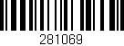 Código de barras (EAN, GTIN, SKU, ISBN): '281069'