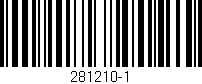Código de barras (EAN, GTIN, SKU, ISBN): '281210-1'