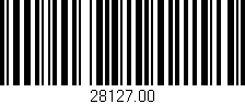 Código de barras (EAN, GTIN, SKU, ISBN): '28127.00'