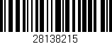 Código de barras (EAN, GTIN, SKU, ISBN): '28138215'