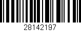 Código de barras (EAN, GTIN, SKU, ISBN): '28142197'