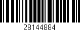 Código de barras (EAN, GTIN, SKU, ISBN): '28144884'