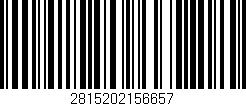 Código de barras (EAN, GTIN, SKU, ISBN): '2815202156657'