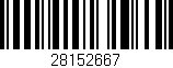 Código de barras (EAN, GTIN, SKU, ISBN): '28152667'